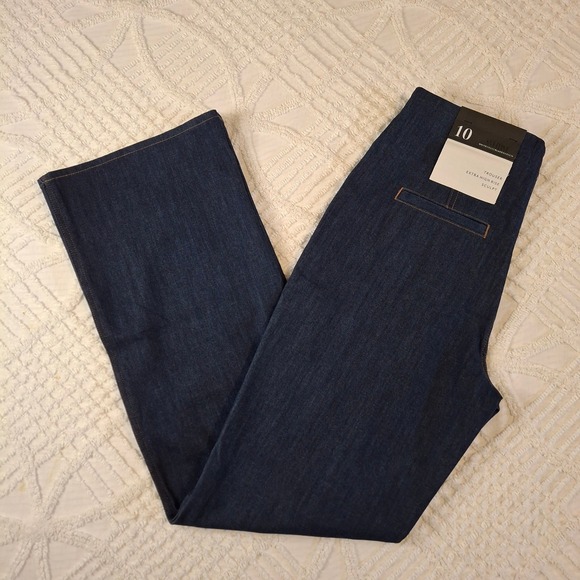 White House Black Market Denim - White House Black Market Womens 10 High Rise XHR Sculpt Trouser Blue Jeans NWT